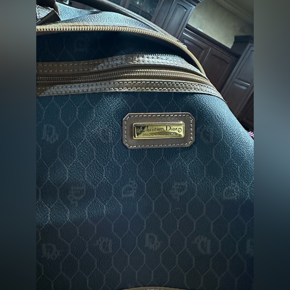 Christian Dior Extra Large Honeycomb Vintage Duffle Bag w/ Rare Lock & Key!! - Picture 12 of 13